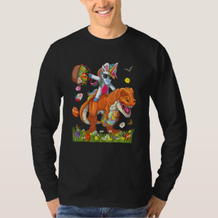 Bunny Riding Dinosaur Holg Eierkörbe Ostern Da T-Shirt