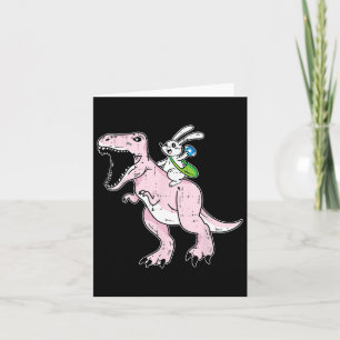 Bunny Riding Dinosaur Ostereier Jagd Rabbit Sp Karte