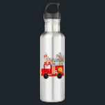 Bunny Riding Firetruck Easter Day Firefighter Happ Edelstahlflasche<br><div class="desc">Bunny Riding Firetruck Easter Day Firefighter Happy Easter T-Shirt</div>