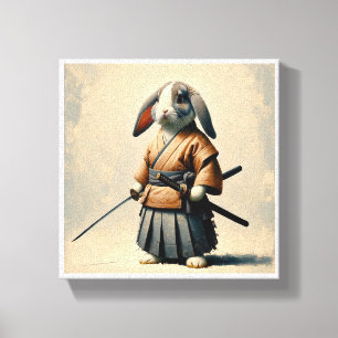 Bunny Samurai Leinwanddruck