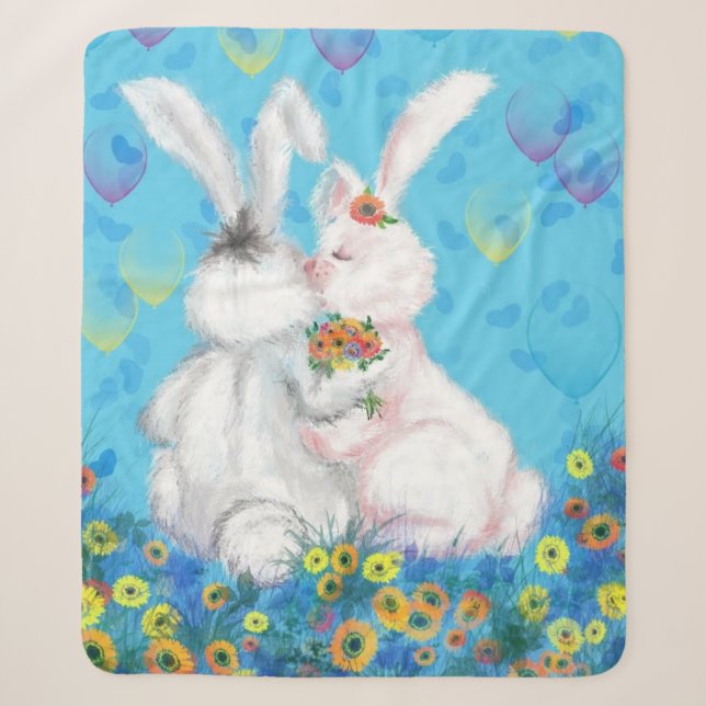 Bunny Sherpa Blanket - Umarmung Sherpadecke (Vorderseite)