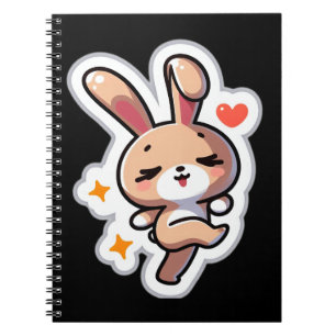 Bunny Spiral Foto Notebook Notizblock