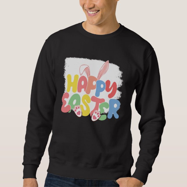 Bunny Spring Hunt Eggs Rabbit Happy Easter Day  2 Sweatshirt (Vorderseite)