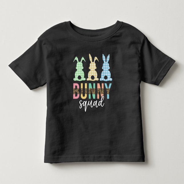 Bunny Squad | Ostereier Jagd Niedlich Bunny Kleinkind T-shirt (Vorderseite)