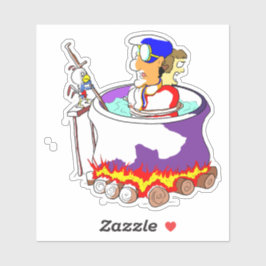 Bunny Stew Pot Aufkleber