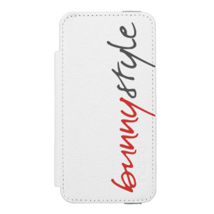 Bunny Style - Breathe Out Leather iPhone Case Incipio Watson™ iPhone 5 Geldbörsen Hülle