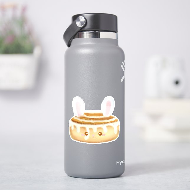 Bunny Sweet Dessert Cinnamon Bun Aufkleber (HydroFlask)