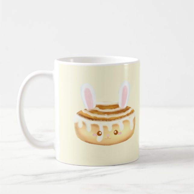 Bunny Sweet Dessert Cinnamon Bun Kaffeetasse (Links)