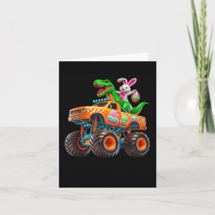 Bunny T-rex Ostermonster Truck Dino Funny Boys K Karte