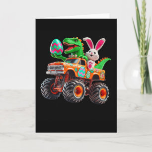 Bunny T-Rex Ostern Monster Truck Dino Lustig Junge Karte