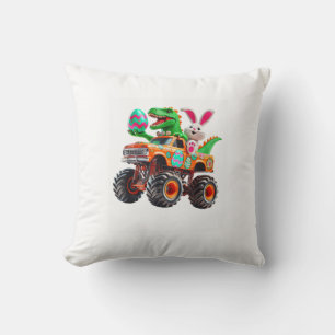 Bunny T-Rex Ostern Monster Truck Dino Lustig Junge Kissen