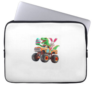 Bunny T-Rex Ostern Monster Truck Dino Lustig Junge Laptopschutzhülle