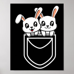 Bunny-Tasche Lustiger Hase Ostern Männer Frauen Ki Poster
