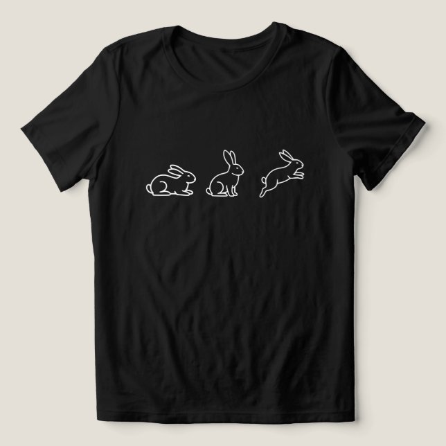 BUNNY Tri-Blend SHIRT (Design Vorderseite)