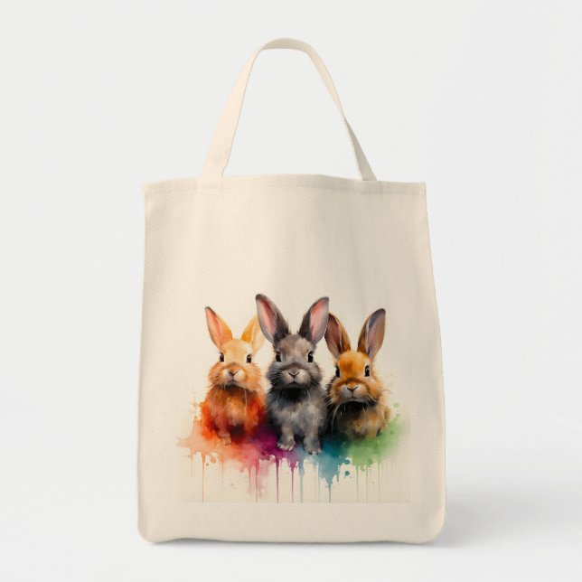 Bunny Trio Tragetasche (Vorne)