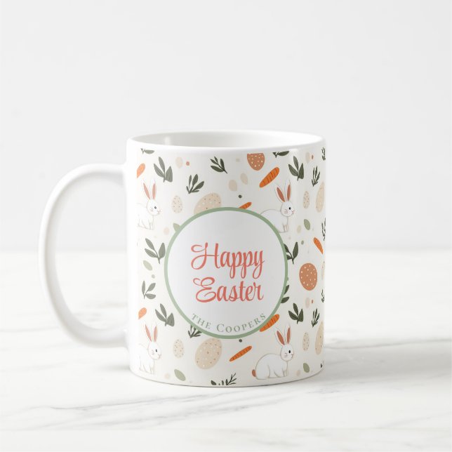 Bunny und Eier Blüte Kaffeetasse (Links)