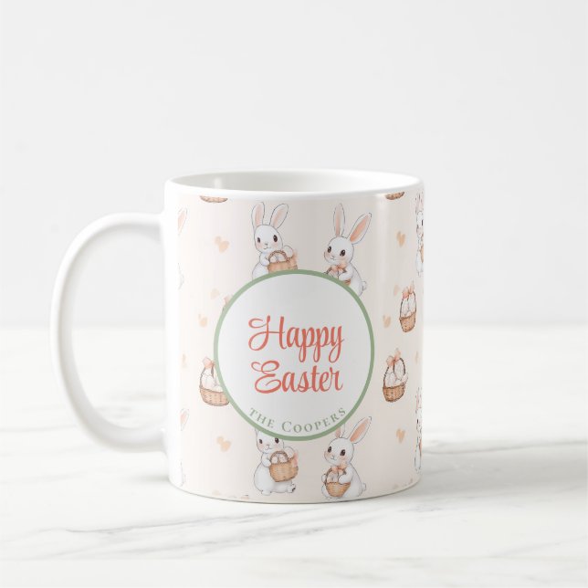 Bunny und Eier Blüte Kaffeetasse (Links)