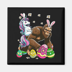 Bunny Unicorn Reiten Bigfoot Blume Osterhu Magnet