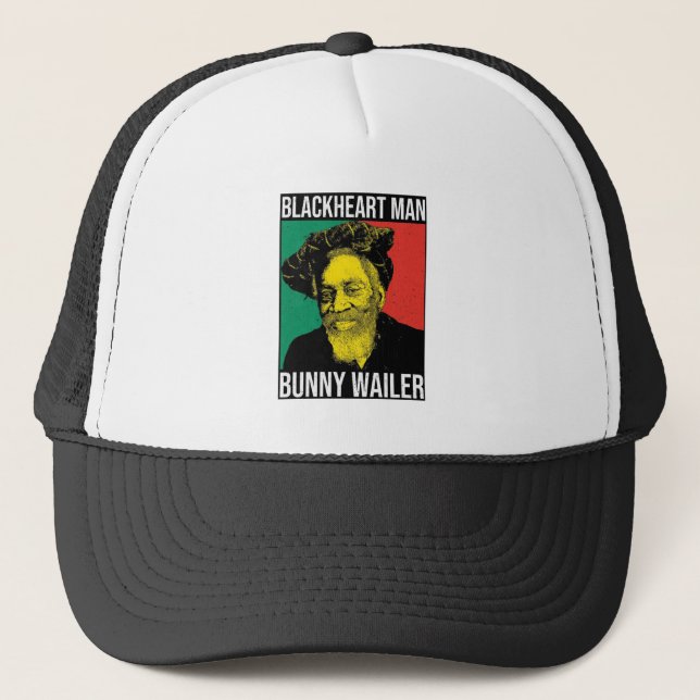 Bunny Wailer Cap Shirt Reggae Rasta Jamaika Roots  Truckerkappe (Vorderseite)