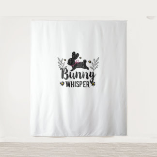 Bunny Whisperer Funny Rabbit Graphic Wandteppich