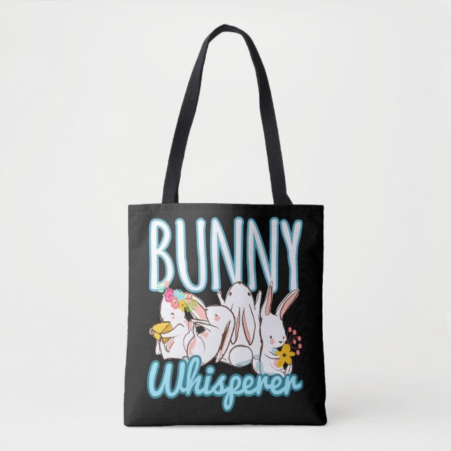 Bunny Whisperer Rabbit Lover Oaster Tasche (Vorderseite)