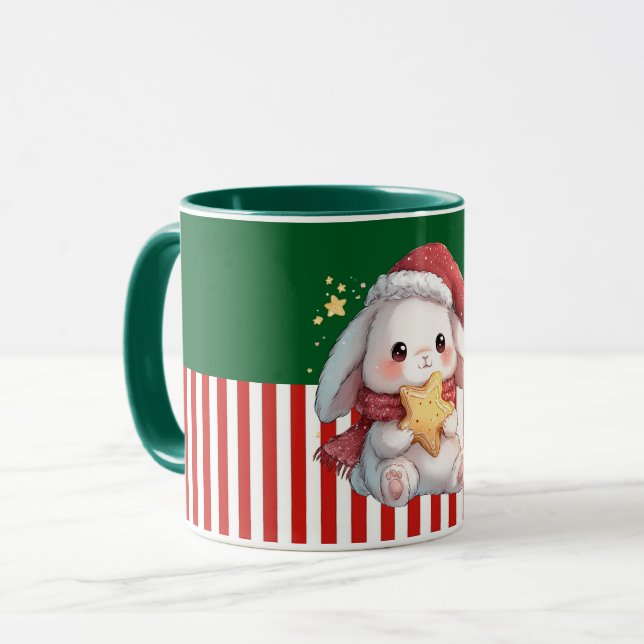 Bunny with Star Cookie Tasse (Vorderseite Links)