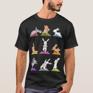 Bunny Yoga  Lustige Kaninchen in Yoga-Posen Sport  T-Shirt