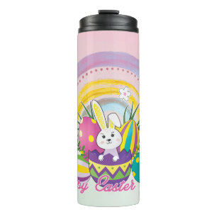 Bunny zelebriert Ostertag Thermal Tumbler Thermosbecher