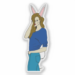 Bunnygirl Aufkleber