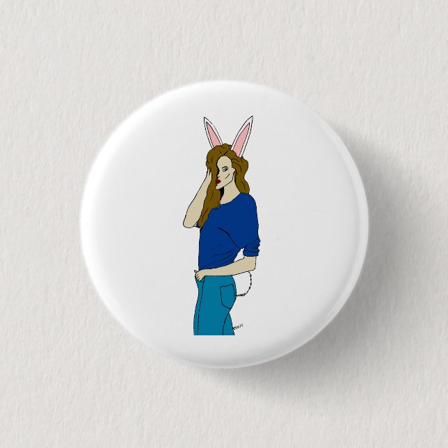 Bunnygirl Button (Vorderseite)