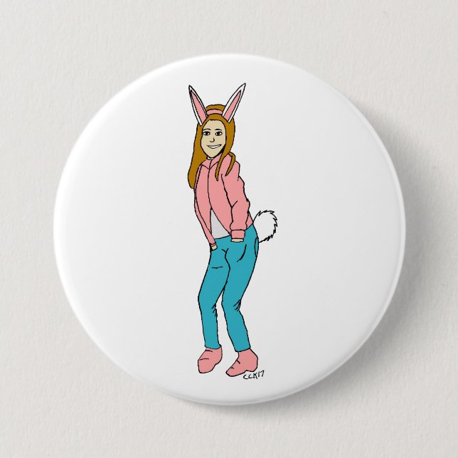 Bunnygirl Button (Vorderseite)