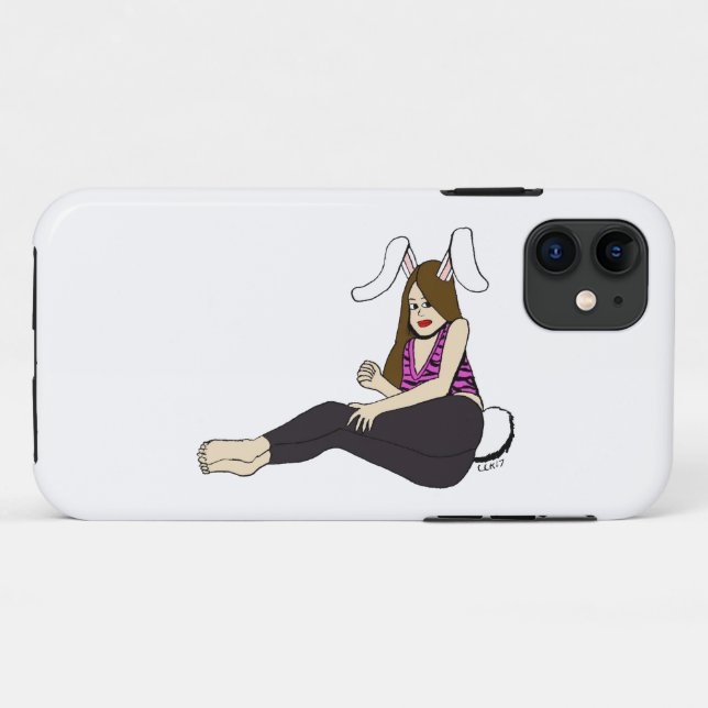 Bunnygirl Case-Mate iPhone Hülle (Rückseite (Horizontal))