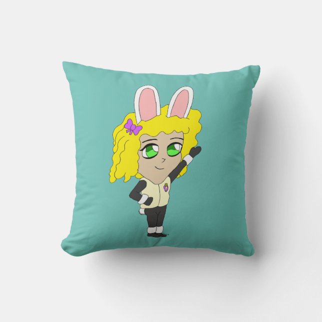 Bunnygirl chibi kissen (Vorderseite)
