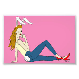 Bunnygirl Fotodruck