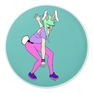 Bunnygirl Keramikknauf