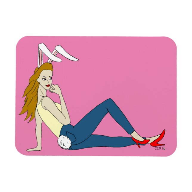 Bunnygirl Magnet (Horizontal)
