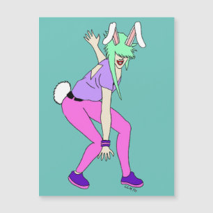 Bunnygirl Magnetkarte
