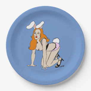 Bunnygirl Pappteller