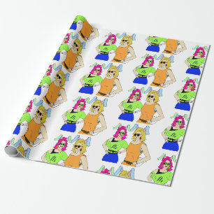 Bunnygirls Geschenkpapier