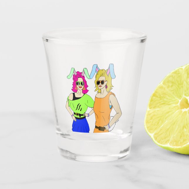 Bunnygirls Schnapsglas (Vorderseite)