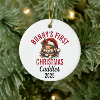 Bunny's erstes Weihnachten 2025 Keramik Ornament