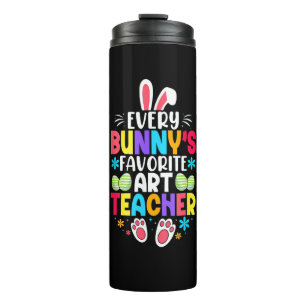 Bunny's Teacher Osterzeit Thema farbenfrohe Gestal Thermosbecher