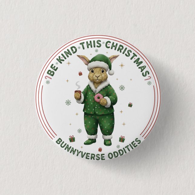 Bunnyverse christmas button (Vorderseite)