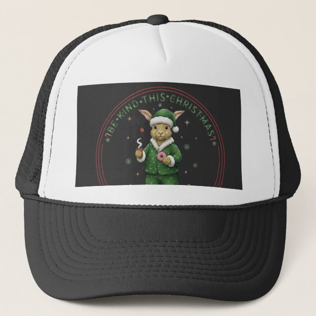 Bunnyverse christmas truckerkappe (Vorderseite)