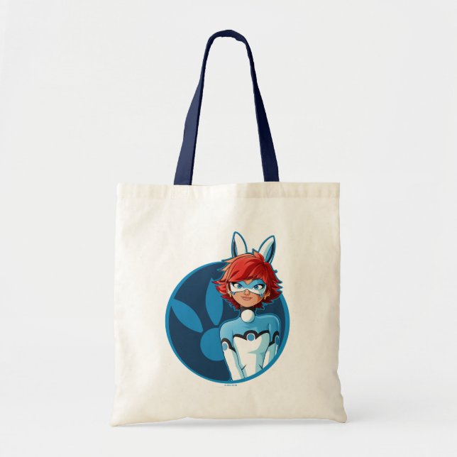 Bunnyx Blue Abzeichen Tragetasche (Vorne)