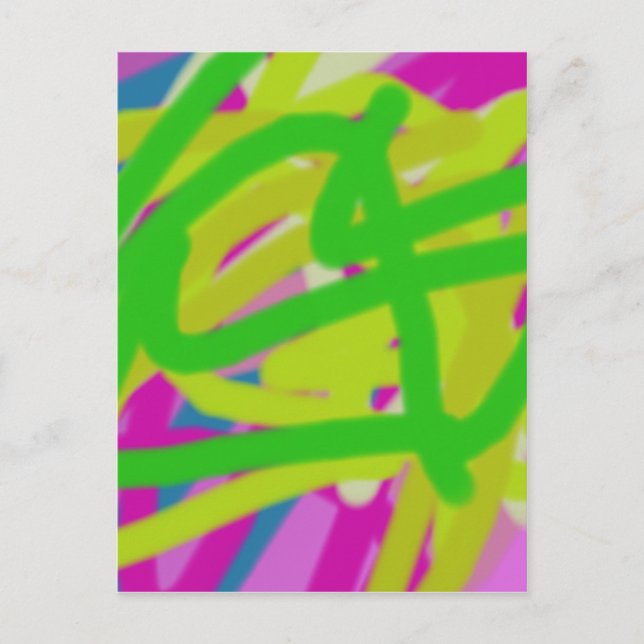 bunt 3748 abstrakte Kunst Postkarte (Vorderseite)