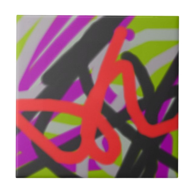 bunt 7564 abstrakte Kunst Fliese (Vorderseite)