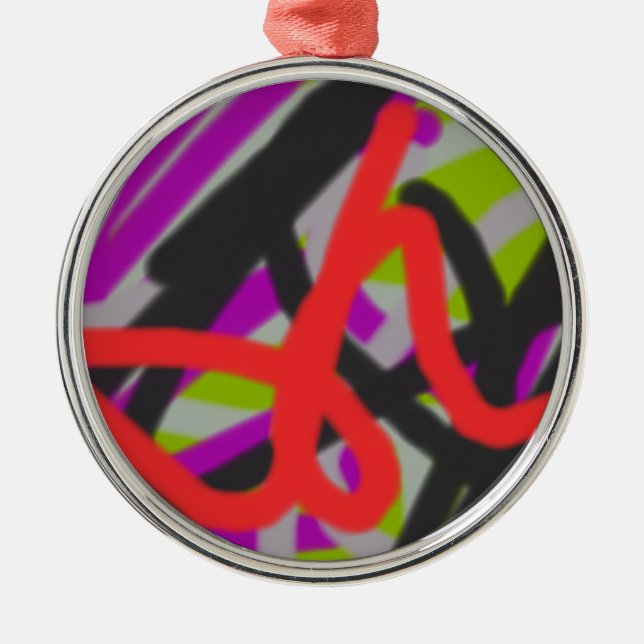bunt 7564 abstrakte Kunst Ornament Aus Metall (Vorne)