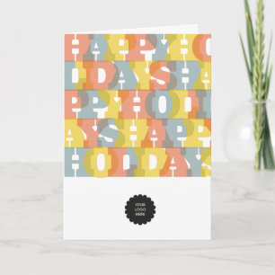 Bunt frohe Feiertage Feiertagskarte