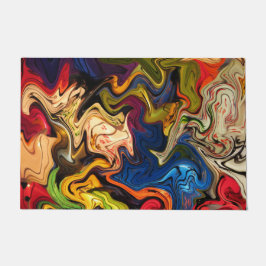 bunt, fröhlich, farbig + Muster, textil Fußmatte